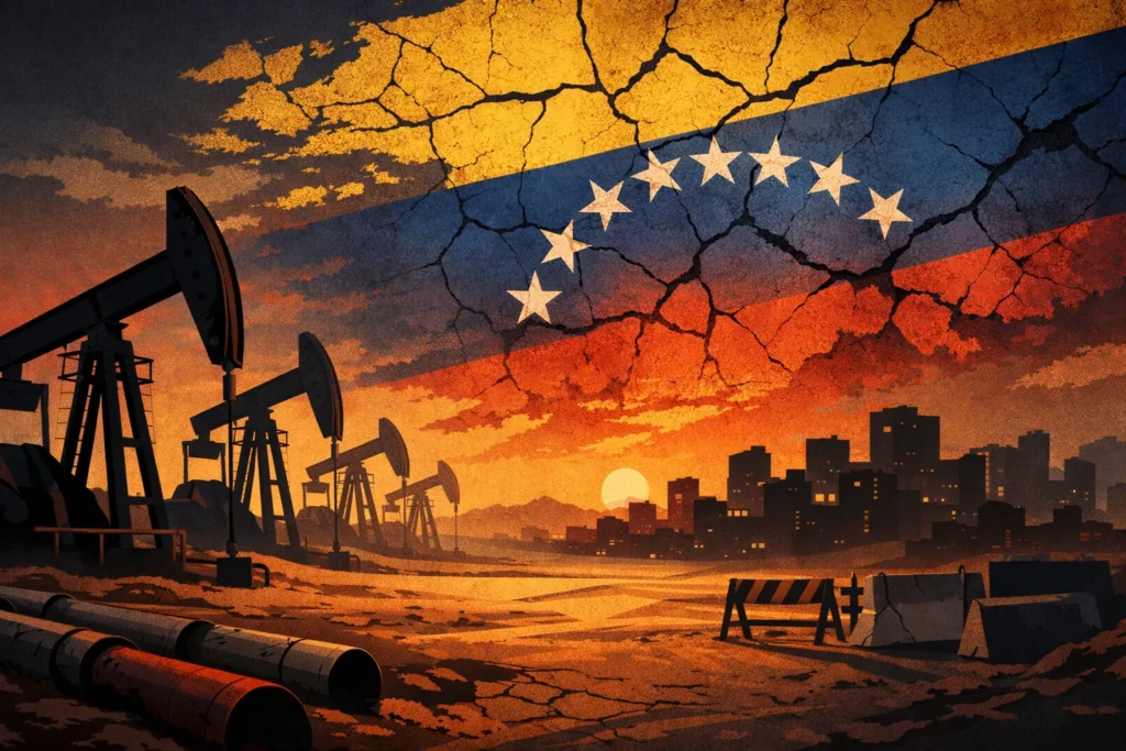Oil rent collapse