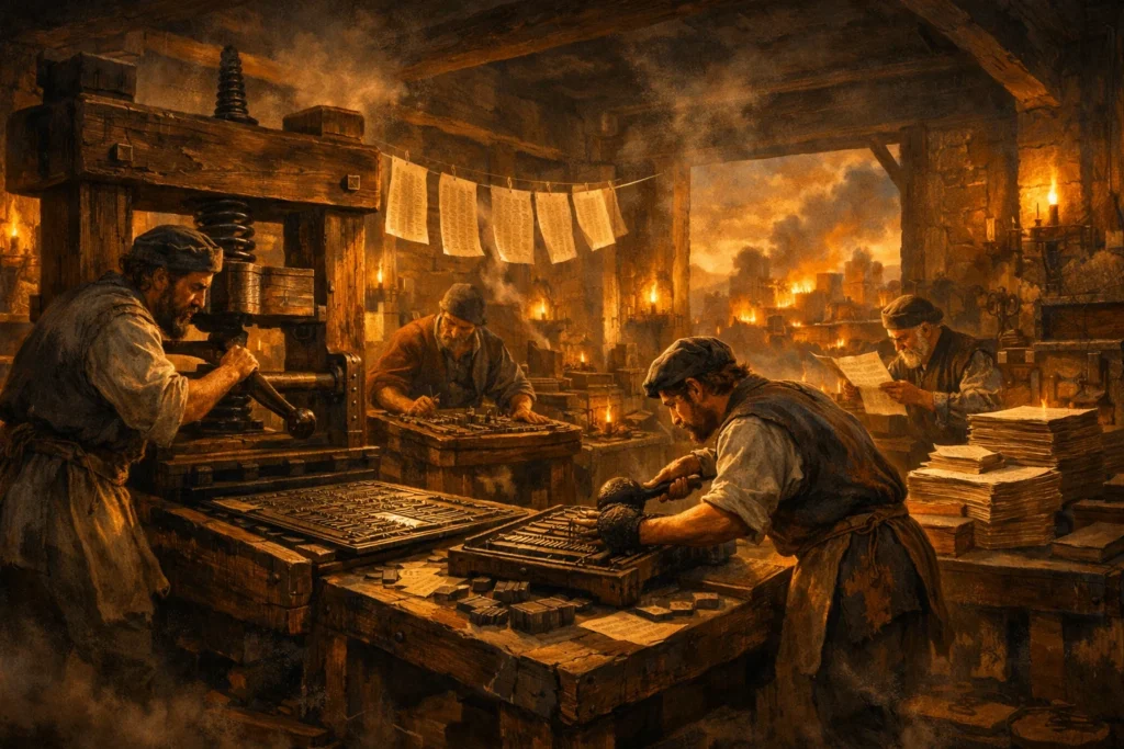 Printing Press Invention Gutenberg